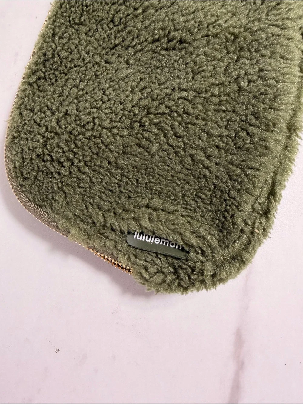 Lululemon Plush Olive Green Women's Zip belt bag